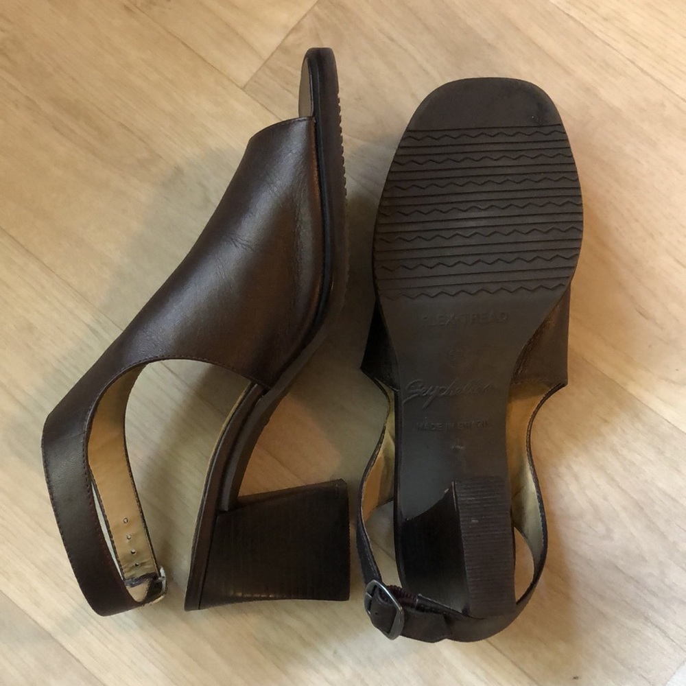 Seychelles Brown Ankle Strap Stack Sandals - image 4